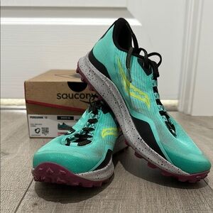 Saucony Peregrine 12 cool mint/acid